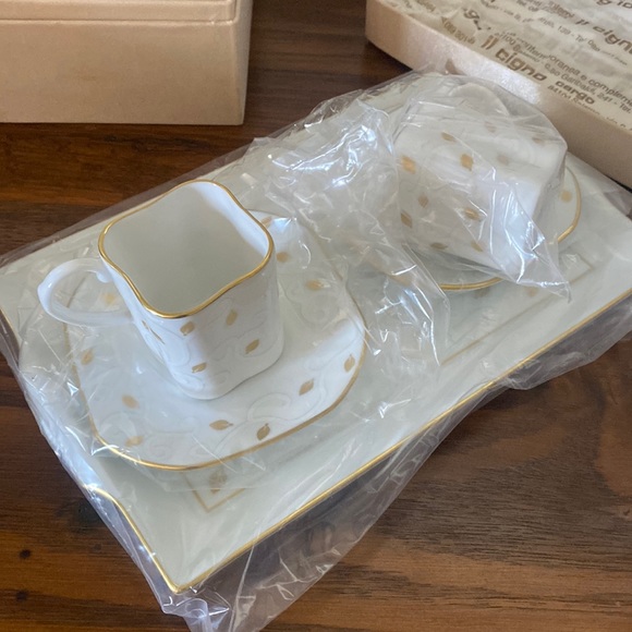 New - Richard Ginori Espresso Set with Tray - Picture 2 of 6